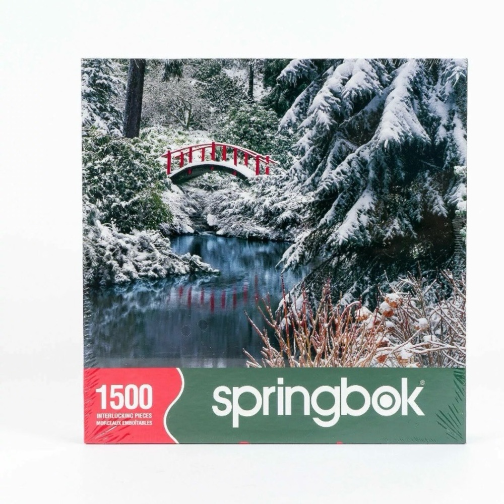 Springbok Nature’s Crossing 1500 Piece puzzle NEW Snowy Winter Challenge Puzzle